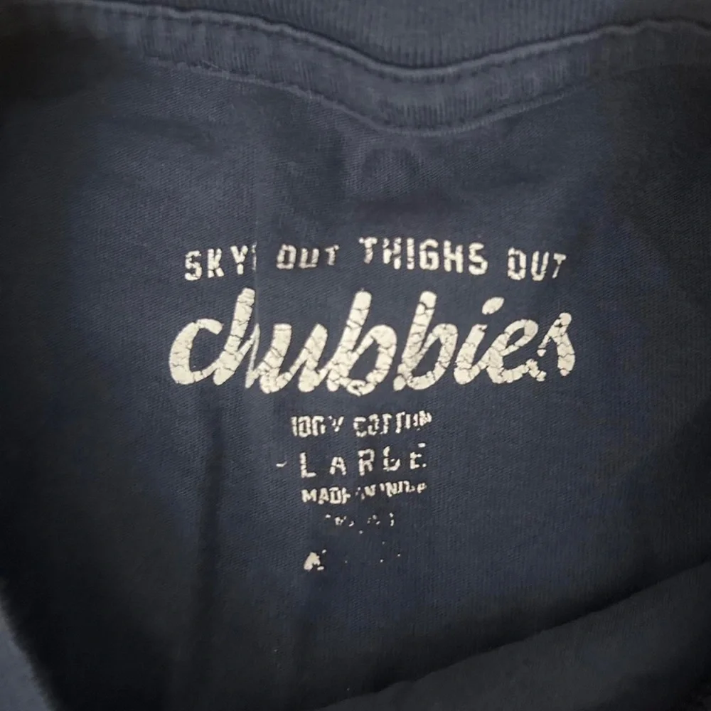 Chubbies Men's Navy and Blue T-shirt - Picture 3 of 3